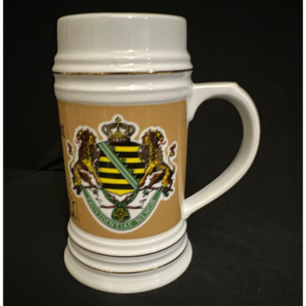 Kunst & Gewerbering German Breweriana Beer Stein Freistaat Sachsen Coat of Arms
